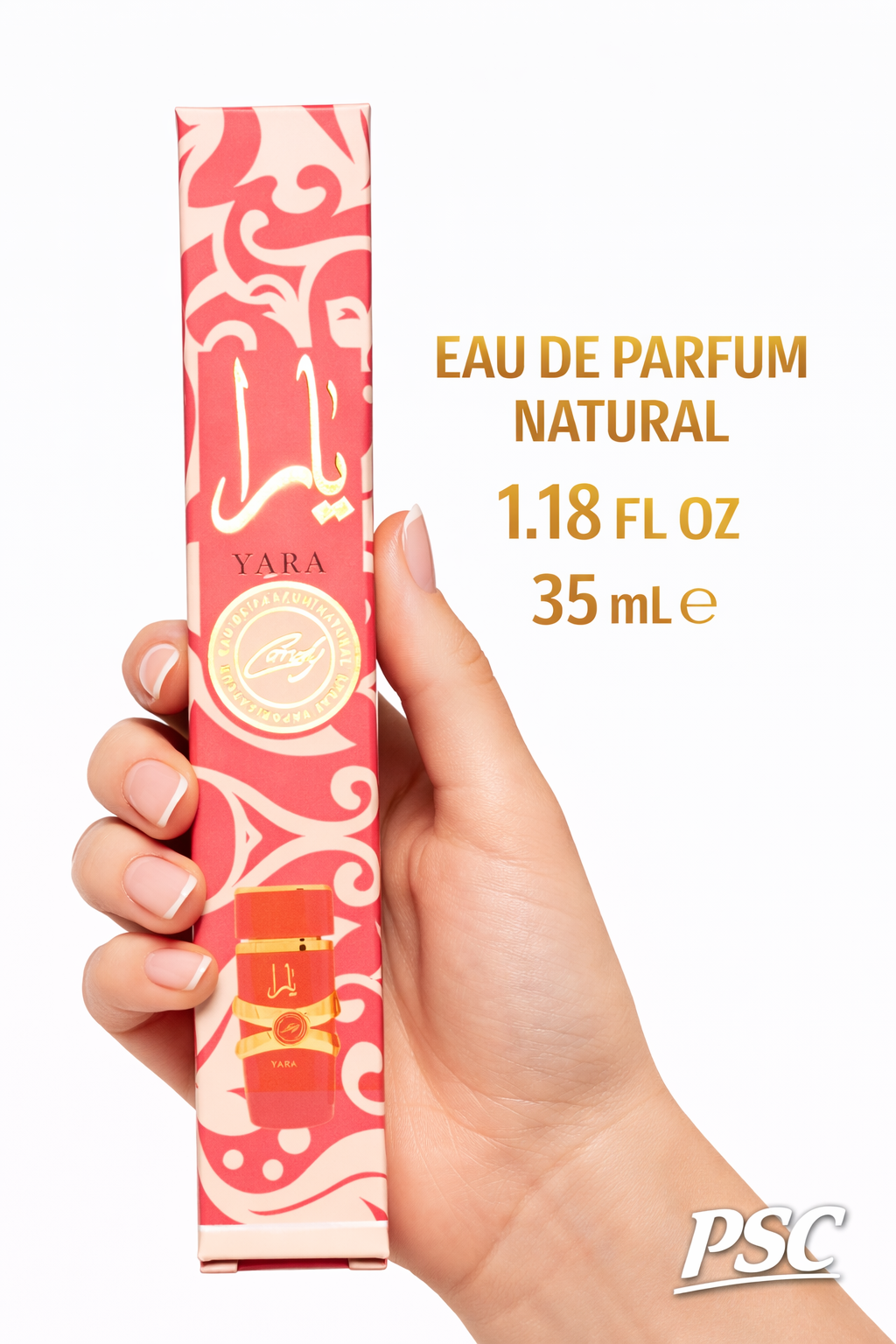 Lattafa Yara Eau de Parfum (Pink Yara) Size: 1.18 FL OZ / 35 mL