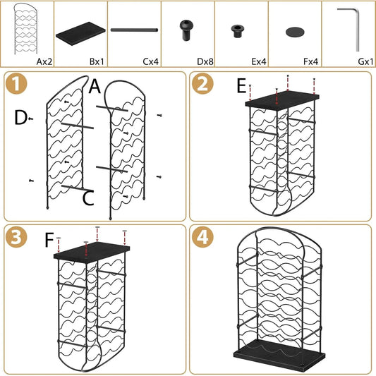 30-Capacity Black Coffee Pod Organizer for Keurig K-Cups, Space-Saving Countertop Storage Holder for Home/Office/Coffee Bar